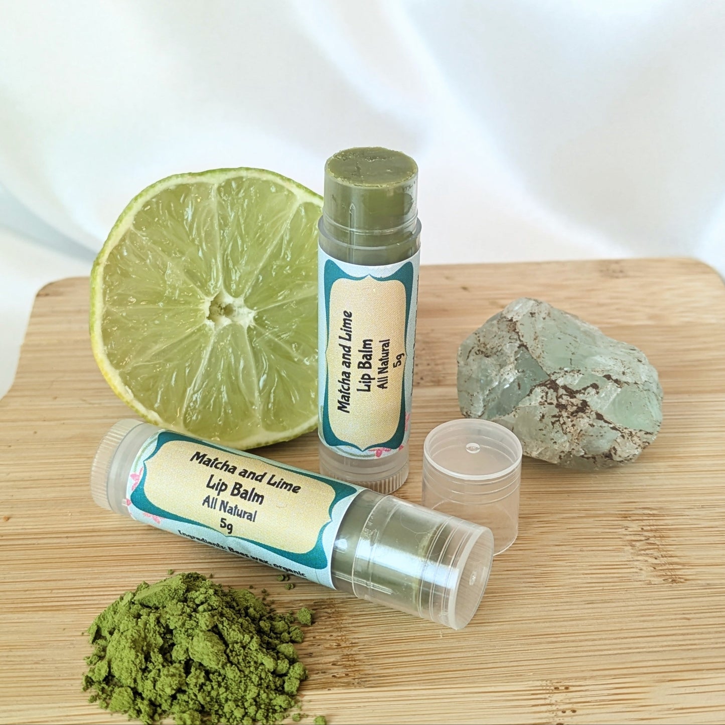 Matcha and Lime Lip Balm